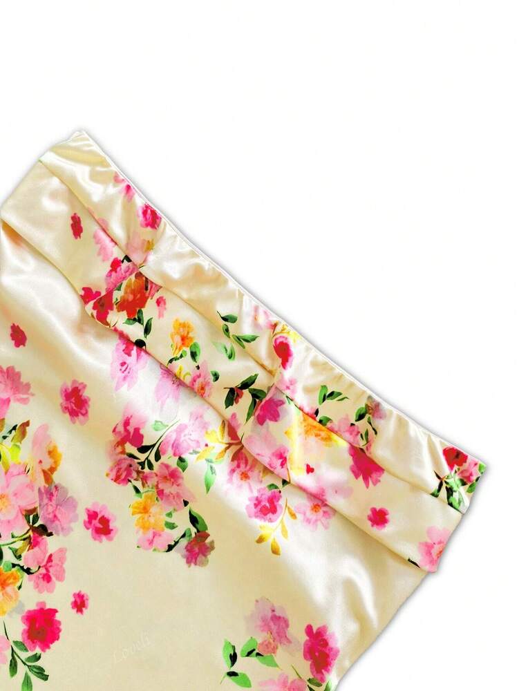 Women's Strapless Floral Maxi Dress Digital Print Backless Bodycon Sexy Summer Party Outfit Vacation Beach Formal Cocktail Sundress